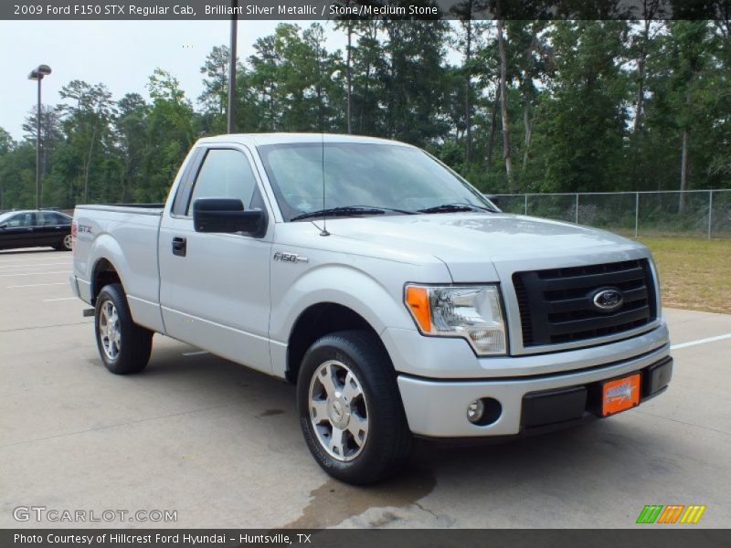 Brilliant Silver Metallic / Stone/Medium Stone 2009 Ford F150 STX Regular Cab