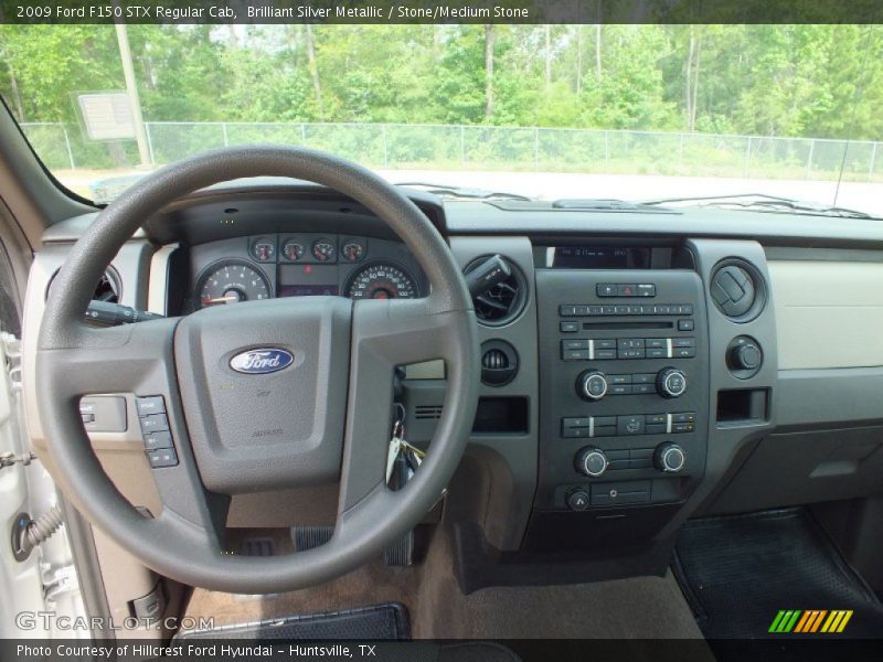 Brilliant Silver Metallic / Stone/Medium Stone 2009 Ford F150 STX Regular Cab