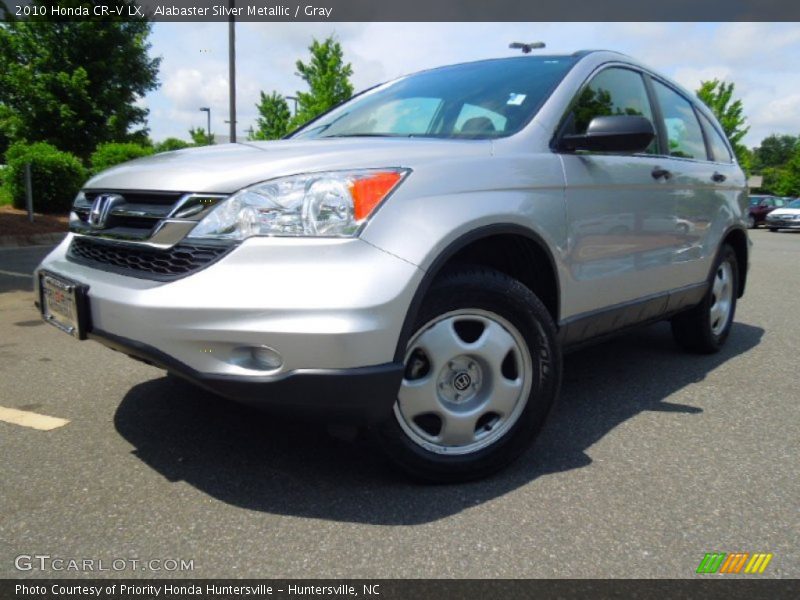 Alabaster Silver Metallic / Gray 2010 Honda CR-V LX