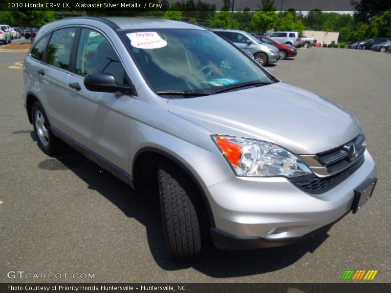 Alabaster Silver Metallic / Gray 2010 Honda CR-V LX