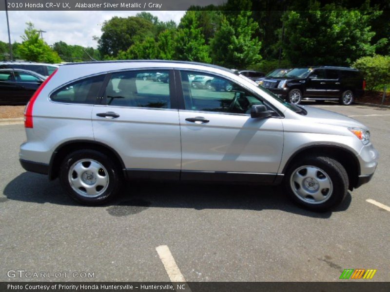 Alabaster Silver Metallic / Gray 2010 Honda CR-V LX