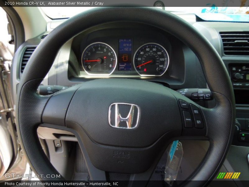 Alabaster Silver Metallic / Gray 2010 Honda CR-V LX