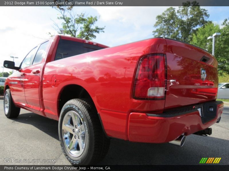 Flame Red / Dark Slate Gray 2012 Dodge Ram 1500 Sport Quad Cab