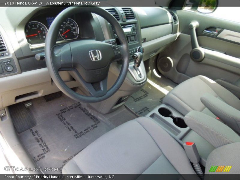 Alabaster Silver Metallic / Gray 2010 Honda CR-V LX