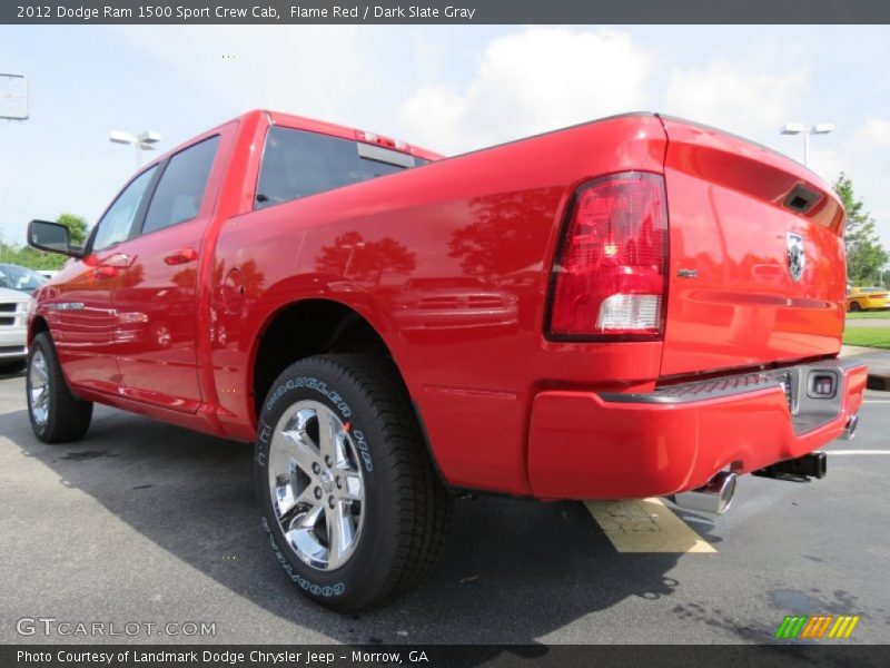 Flame Red / Dark Slate Gray 2012 Dodge Ram 1500 Sport Crew Cab