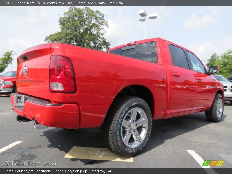 Flame Red / Dark Slate Gray 2012 Dodge Ram 1500 Sport Crew Cab