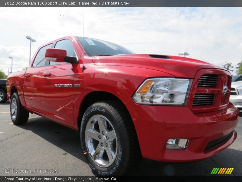 Flame Red / Dark Slate Gray 2012 Dodge Ram 1500 Sport Crew Cab