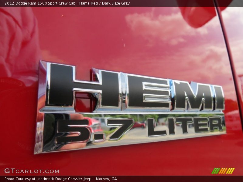 Flame Red / Dark Slate Gray 2012 Dodge Ram 1500 Sport Crew Cab