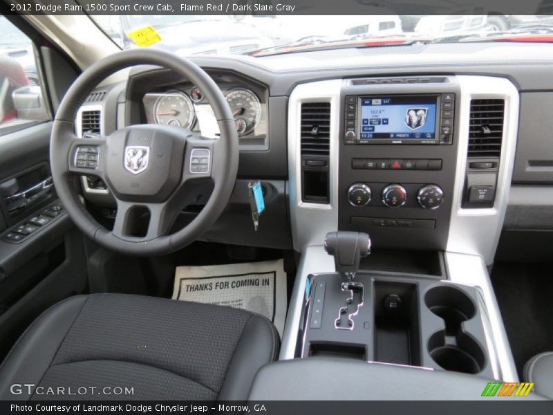 Flame Red / Dark Slate Gray 2012 Dodge Ram 1500 Sport Crew Cab