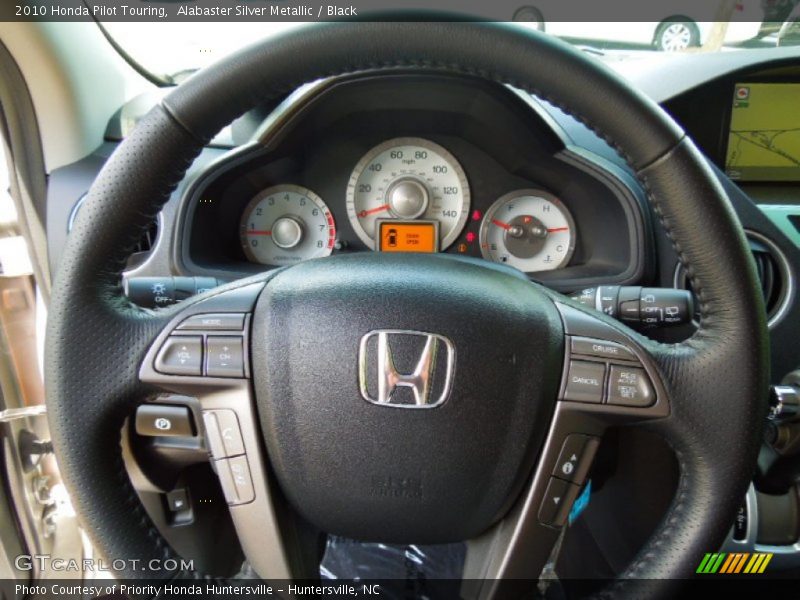 Alabaster Silver Metallic / Black 2010 Honda Pilot Touring