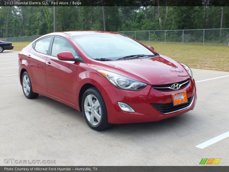 Red Allure / Beige 2013 Hyundai Elantra GLS