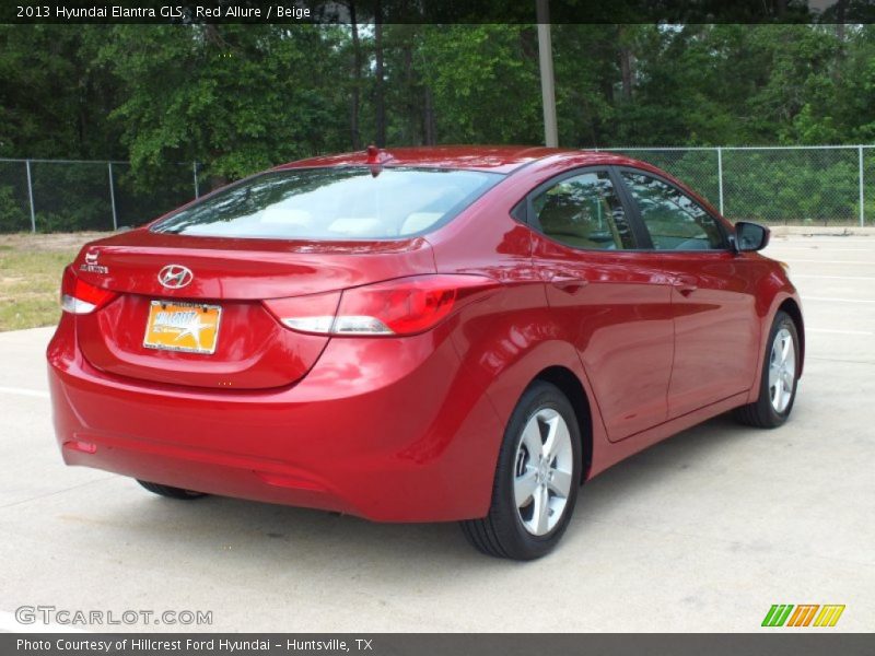 Red Allure / Beige 2013 Hyundai Elantra GLS