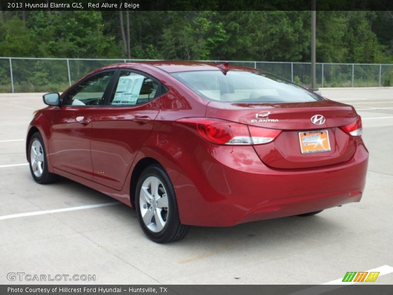 Red Allure / Beige 2013 Hyundai Elantra GLS