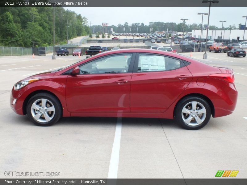 Red Allure / Beige 2013 Hyundai Elantra GLS