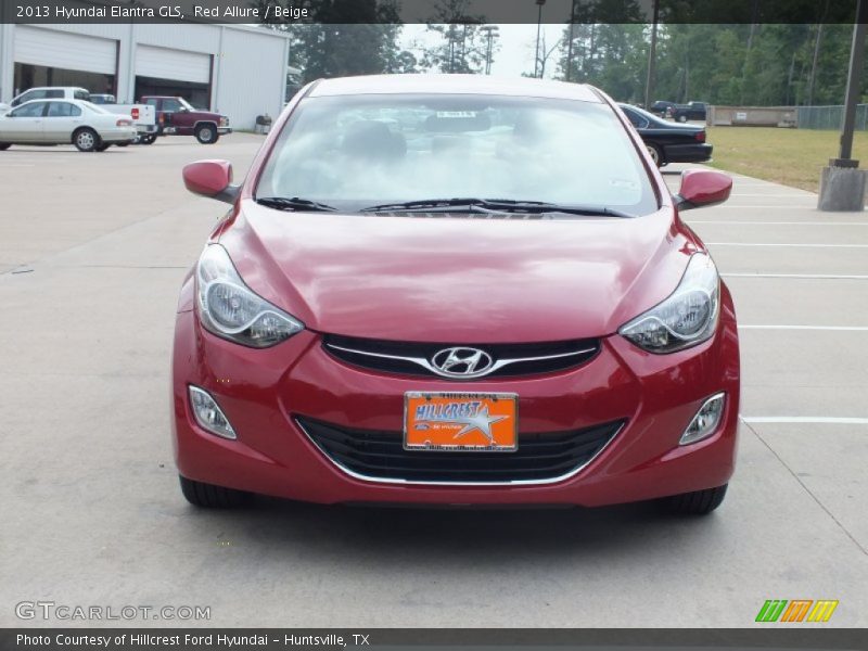 Red Allure / Beige 2013 Hyundai Elantra GLS