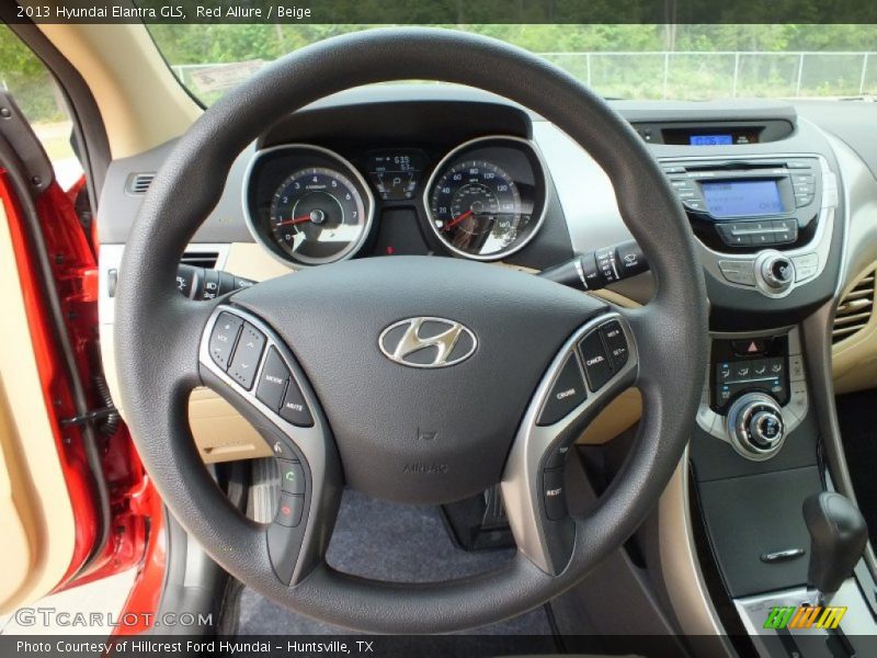 Red Allure / Beige 2013 Hyundai Elantra GLS