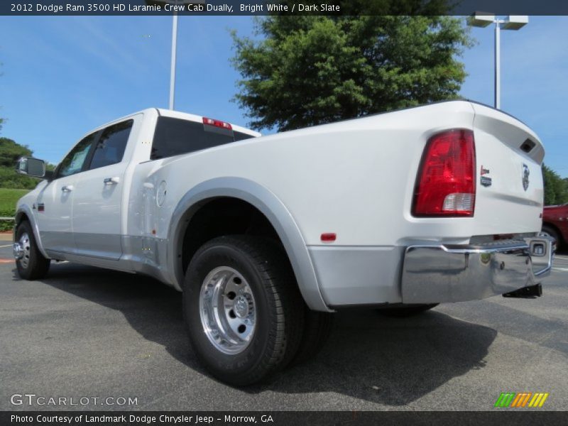 Bright White / Dark Slate 2012 Dodge Ram 3500 HD Laramie Crew Cab Dually