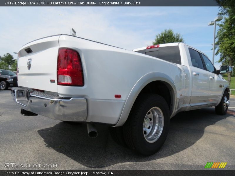 Bright White / Dark Slate 2012 Dodge Ram 3500 HD Laramie Crew Cab Dually