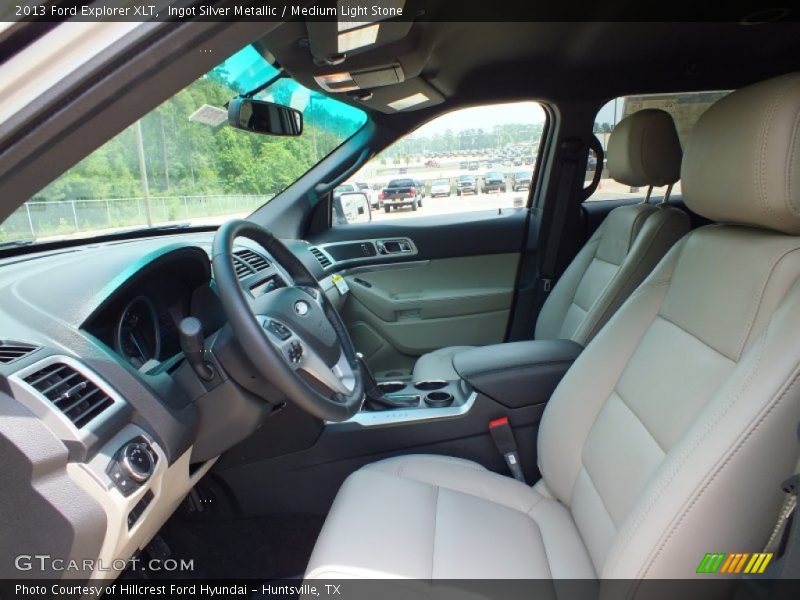Ingot Silver Metallic / Medium Light Stone 2013 Ford Explorer XLT