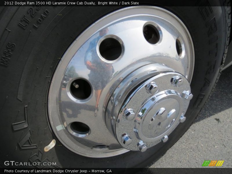 Bright White / Dark Slate 2012 Dodge Ram 3500 HD Laramie Crew Cab Dually