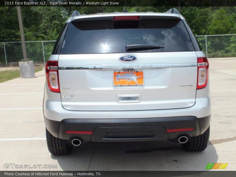 Ingot Silver Metallic / Medium Light Stone 2013 Ford Explorer XLT