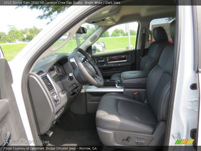 Bright White / Dark Slate 2012 Dodge Ram 3500 HD Laramie Crew Cab Dually