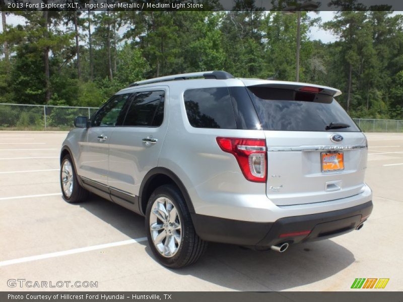 Ingot Silver Metallic / Medium Light Stone 2013 Ford Explorer XLT