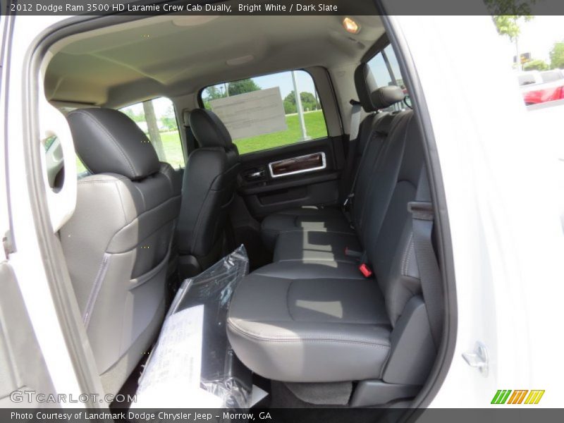 Bright White / Dark Slate 2012 Dodge Ram 3500 HD Laramie Crew Cab Dually