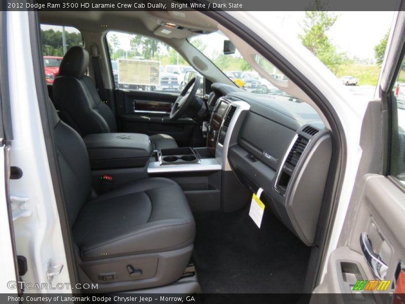 Bright White / Dark Slate 2012 Dodge Ram 3500 HD Laramie Crew Cab Dually