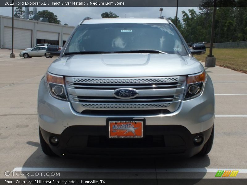 Ingot Silver Metallic / Medium Light Stone 2013 Ford Explorer XLT