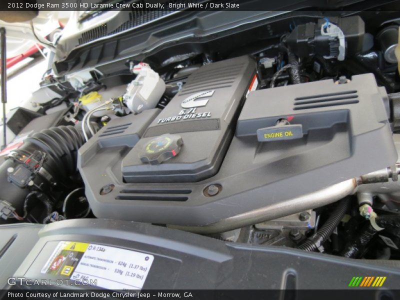  2012 Ram 3500 HD Laramie Crew Cab Dually Engine - 6.7 Liter OHV 24-Valve Cummins VGT Turbo-Diesel Inline 6 Cylinder