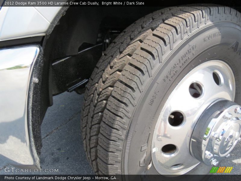 Bright White / Dark Slate 2012 Dodge Ram 3500 HD Laramie Crew Cab Dually