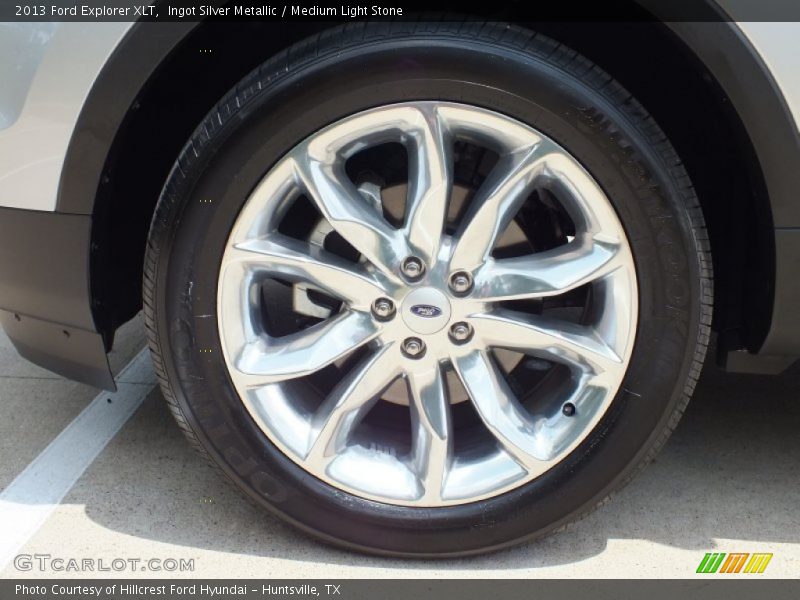 Ingot Silver Metallic / Medium Light Stone 2013 Ford Explorer XLT