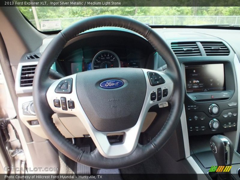 Ingot Silver Metallic / Medium Light Stone 2013 Ford Explorer XLT