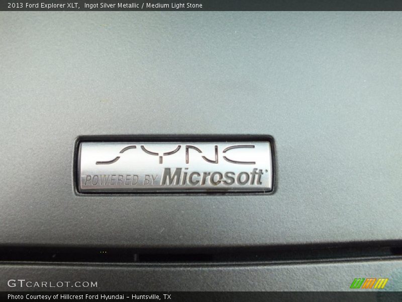 Ingot Silver Metallic / Medium Light Stone 2013 Ford Explorer XLT