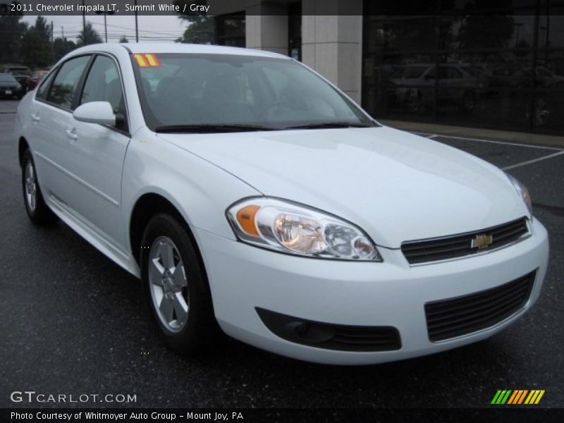 Summit White / Gray 2011 Chevrolet Impala LT