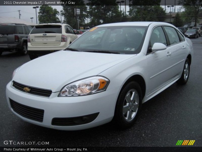 Summit White / Gray 2011 Chevrolet Impala LT