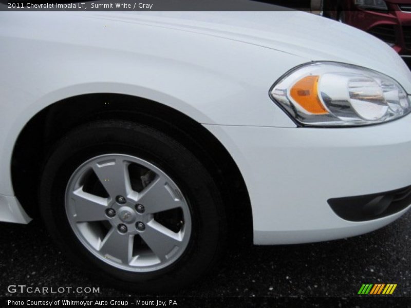 Summit White / Gray 2011 Chevrolet Impala LT
