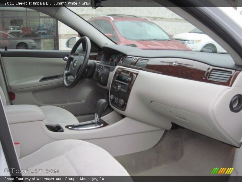 Summit White / Gray 2011 Chevrolet Impala LT
