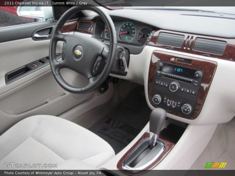 Summit White / Gray 2011 Chevrolet Impala LT