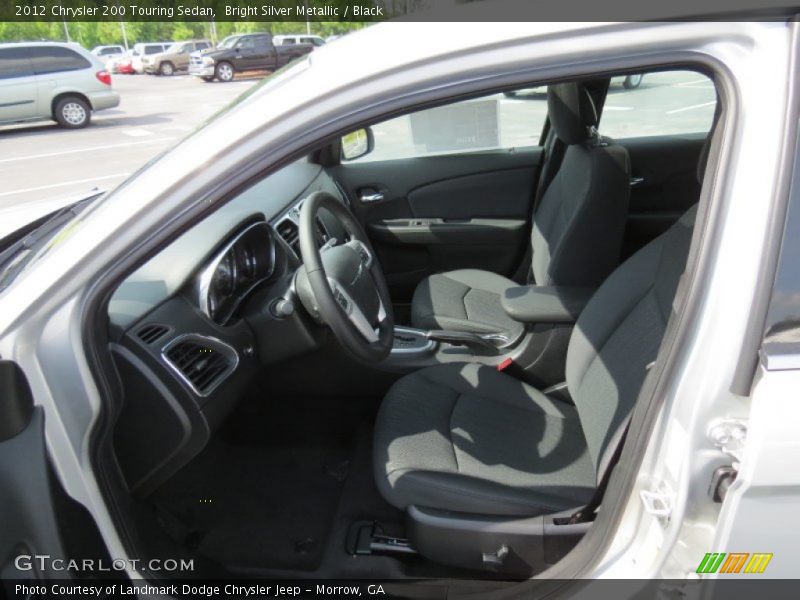 Bright Silver Metallic / Black 2012 Chrysler 200 Touring Sedan