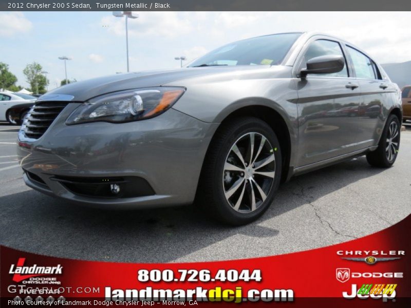 Tungsten Metallic / Black 2012 Chrysler 200 S Sedan