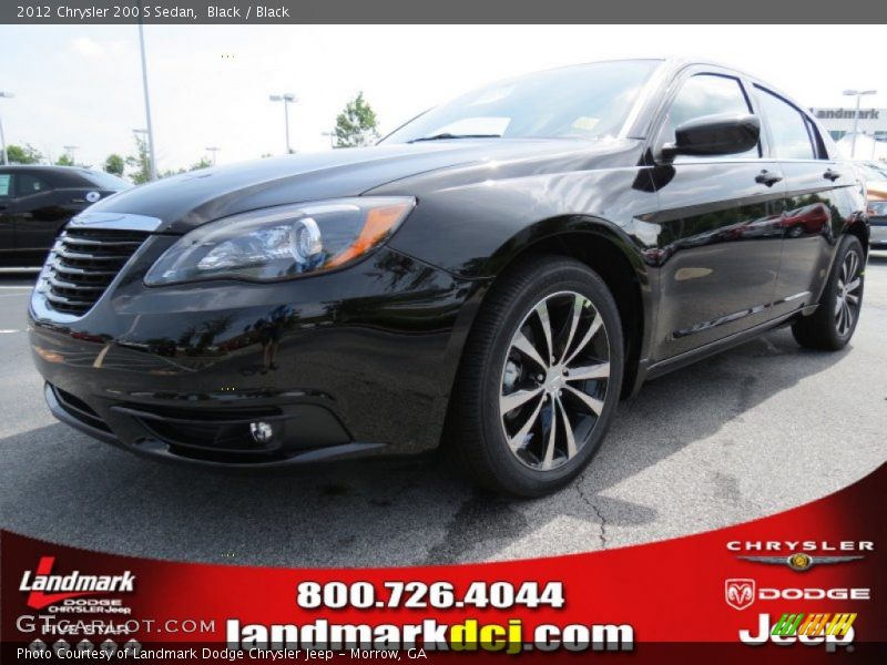 Black / Black 2012 Chrysler 200 S Sedan