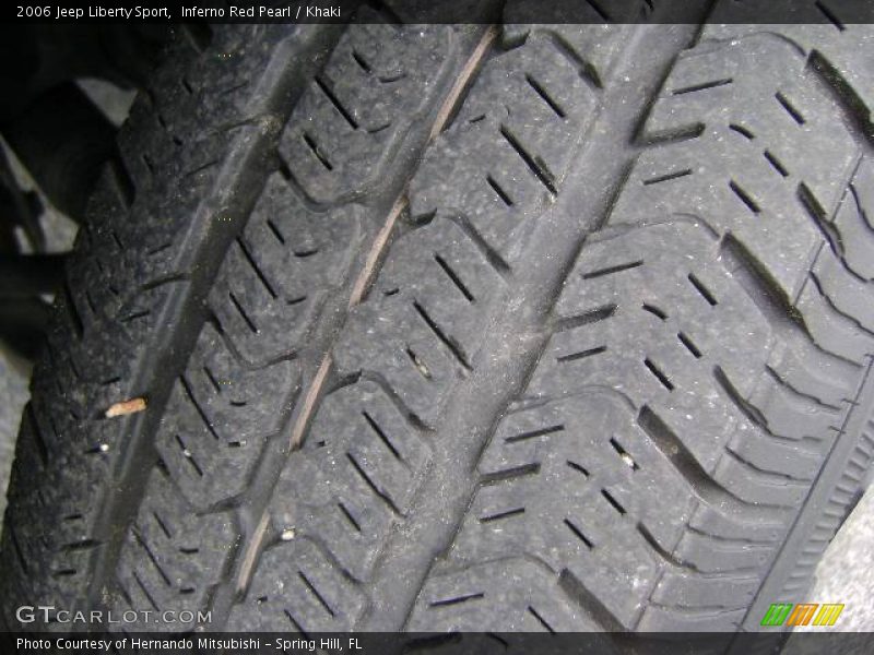 Inferno Red Pearl / Khaki 2006 Jeep Liberty Sport