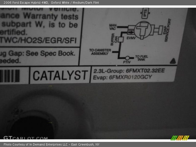 Oxford White / Medium/Dark Flint 2006 Ford Escape Hybrid 4WD