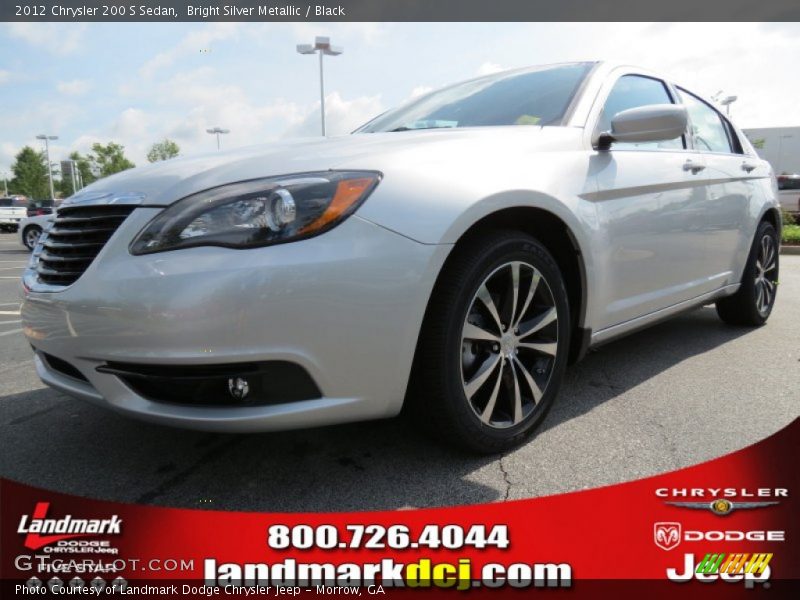 Bright Silver Metallic / Black 2012 Chrysler 200 S Sedan