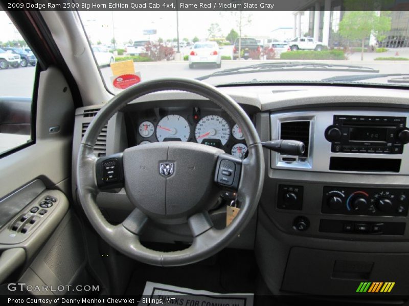 Flame Red / Medium Slate Gray 2009 Dodge Ram 2500 Big Horn Edition Quad Cab 4x4
