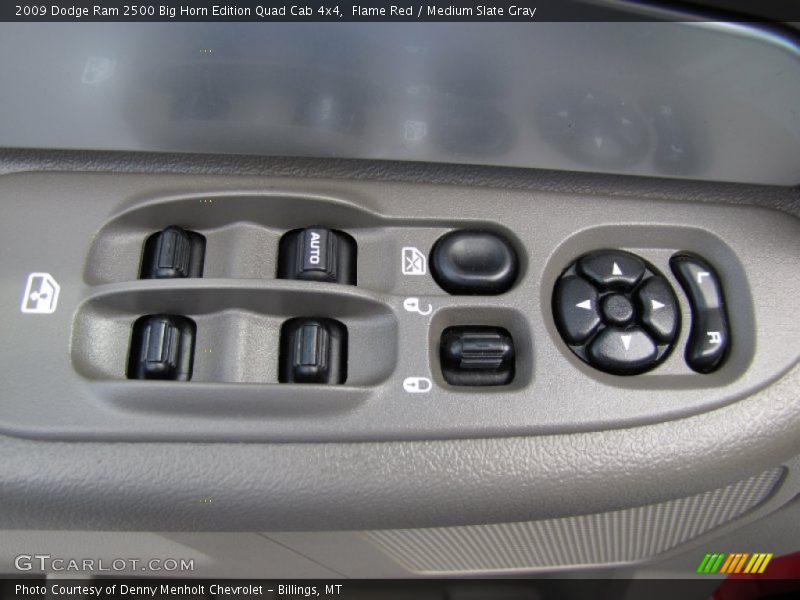 Flame Red / Medium Slate Gray 2009 Dodge Ram 2500 Big Horn Edition Quad Cab 4x4