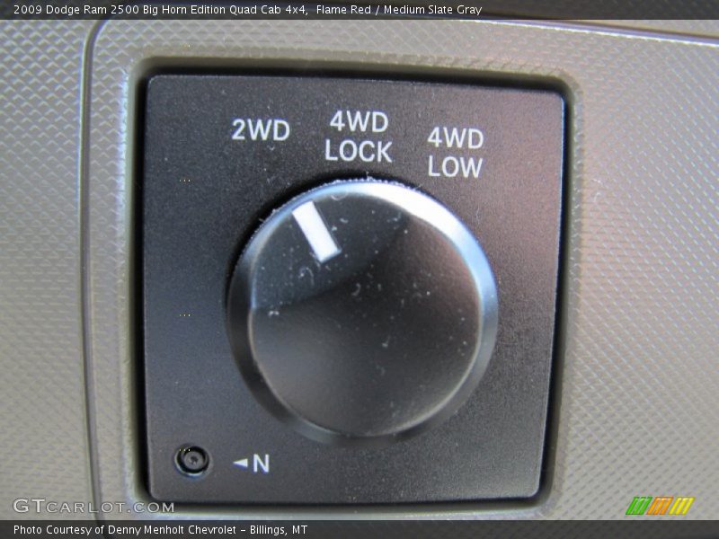 Flame Red / Medium Slate Gray 2009 Dodge Ram 2500 Big Horn Edition Quad Cab 4x4