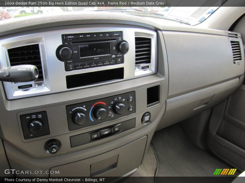 Flame Red / Medium Slate Gray 2009 Dodge Ram 2500 Big Horn Edition Quad Cab 4x4